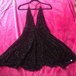 Free People intimately black sheer night dress